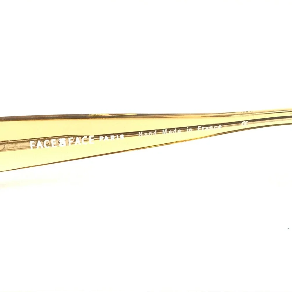 FACE A FACE Eyeglasses Frames ELVIS 1 COL.521 Clear Brown Horn 50-13-130